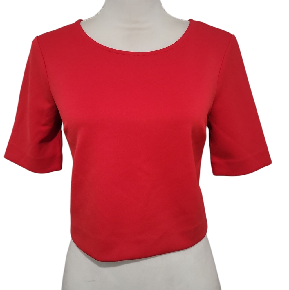 Express Red Cropped Women's Blouse Size Small